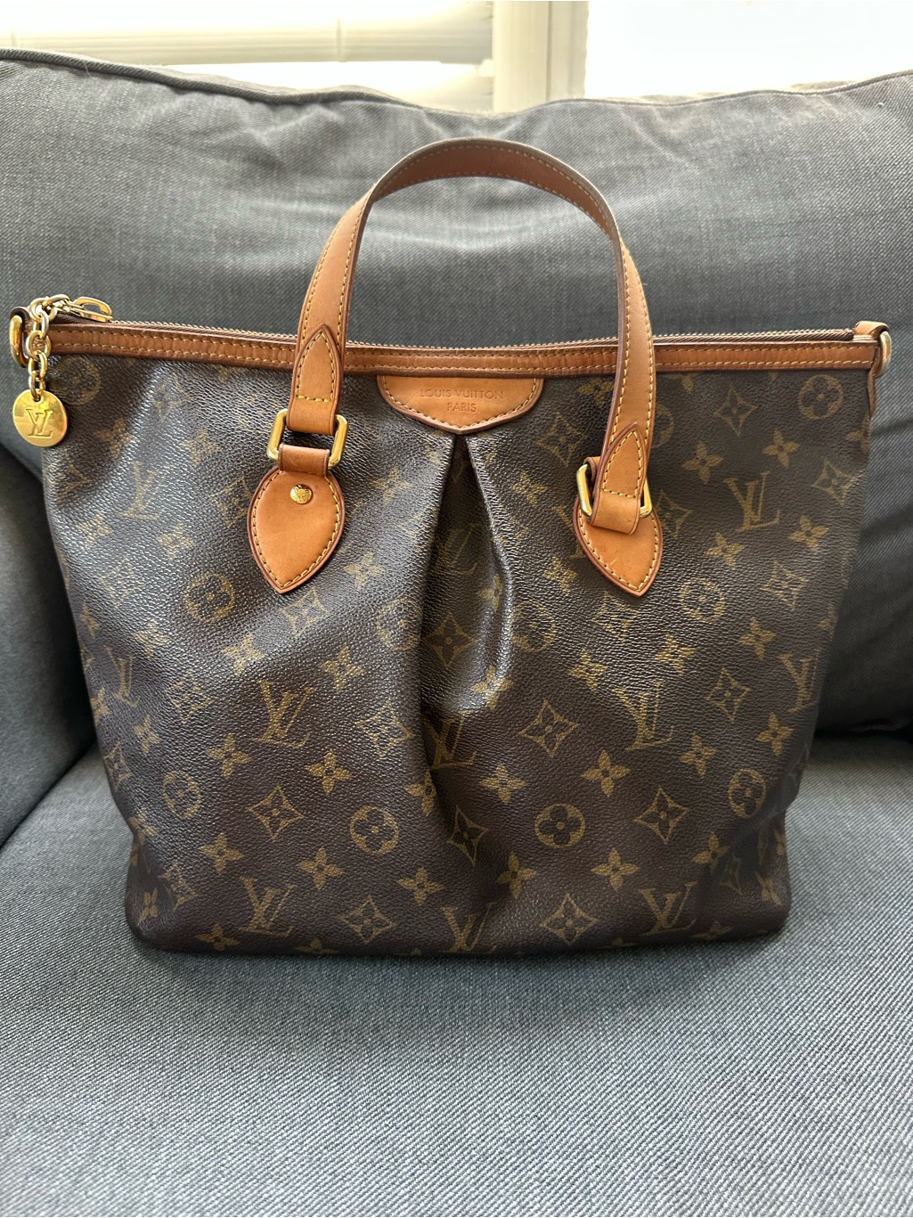 Louis Vuitton Monogram Palermo Pm Shoulder Bag Preowned Authentic No Stra
